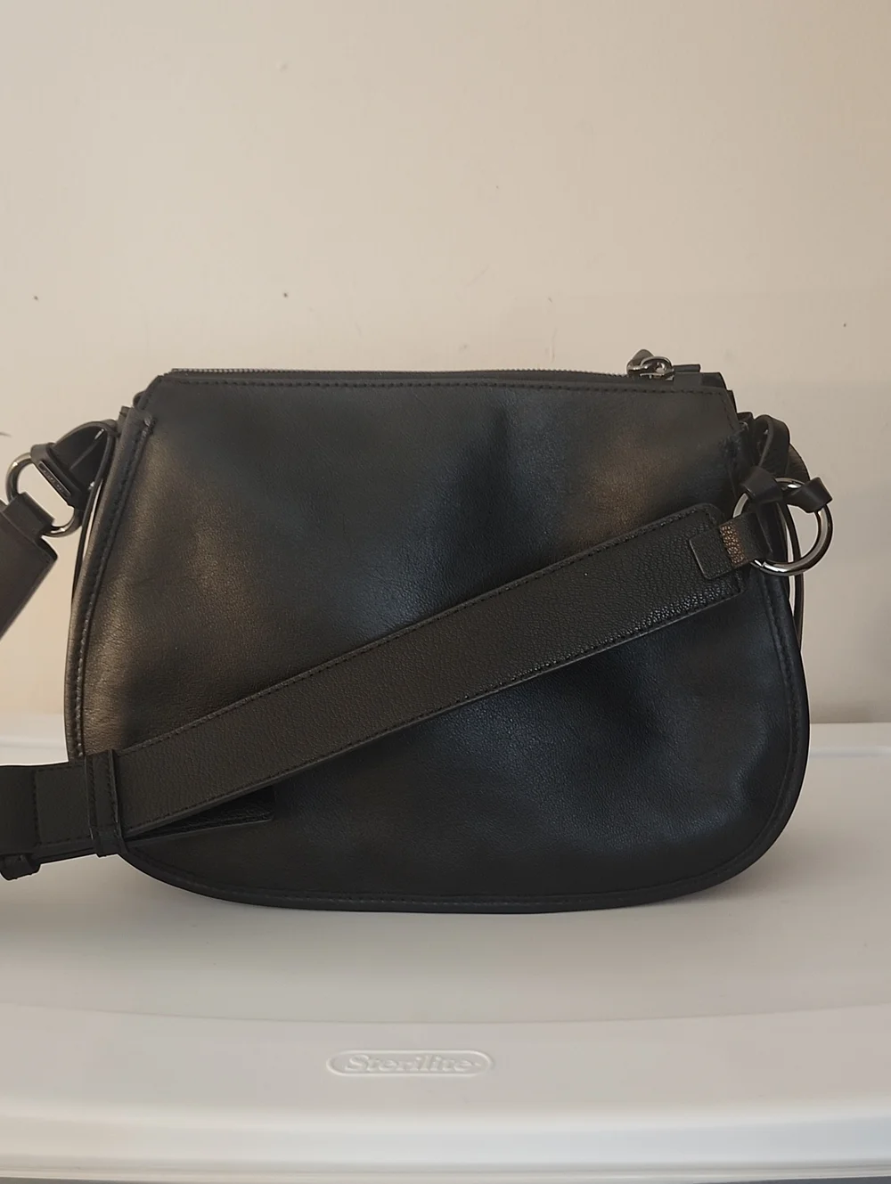 Ted Baker Crossbody/Saddle Bag w/Free Henri Bendel Cardholder/Keychain